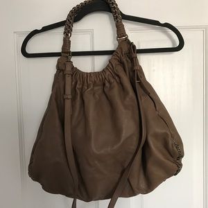 Elie Tahari leather handbag with chain handle