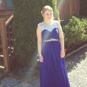 Size 8/10 dress blue $85