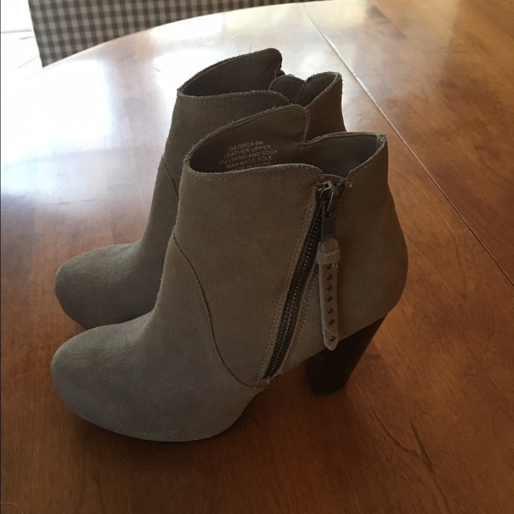 Steve Madden gray booties. Worn twice!