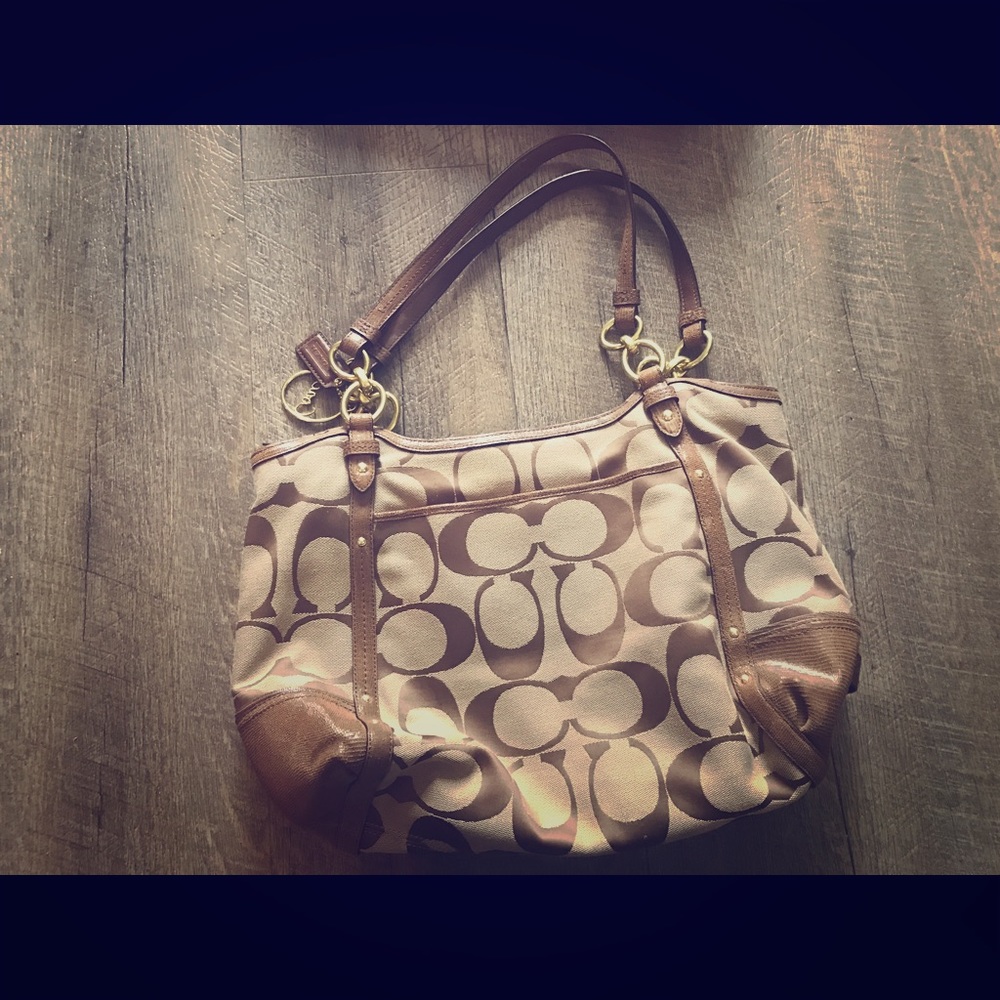 Coach logo purse