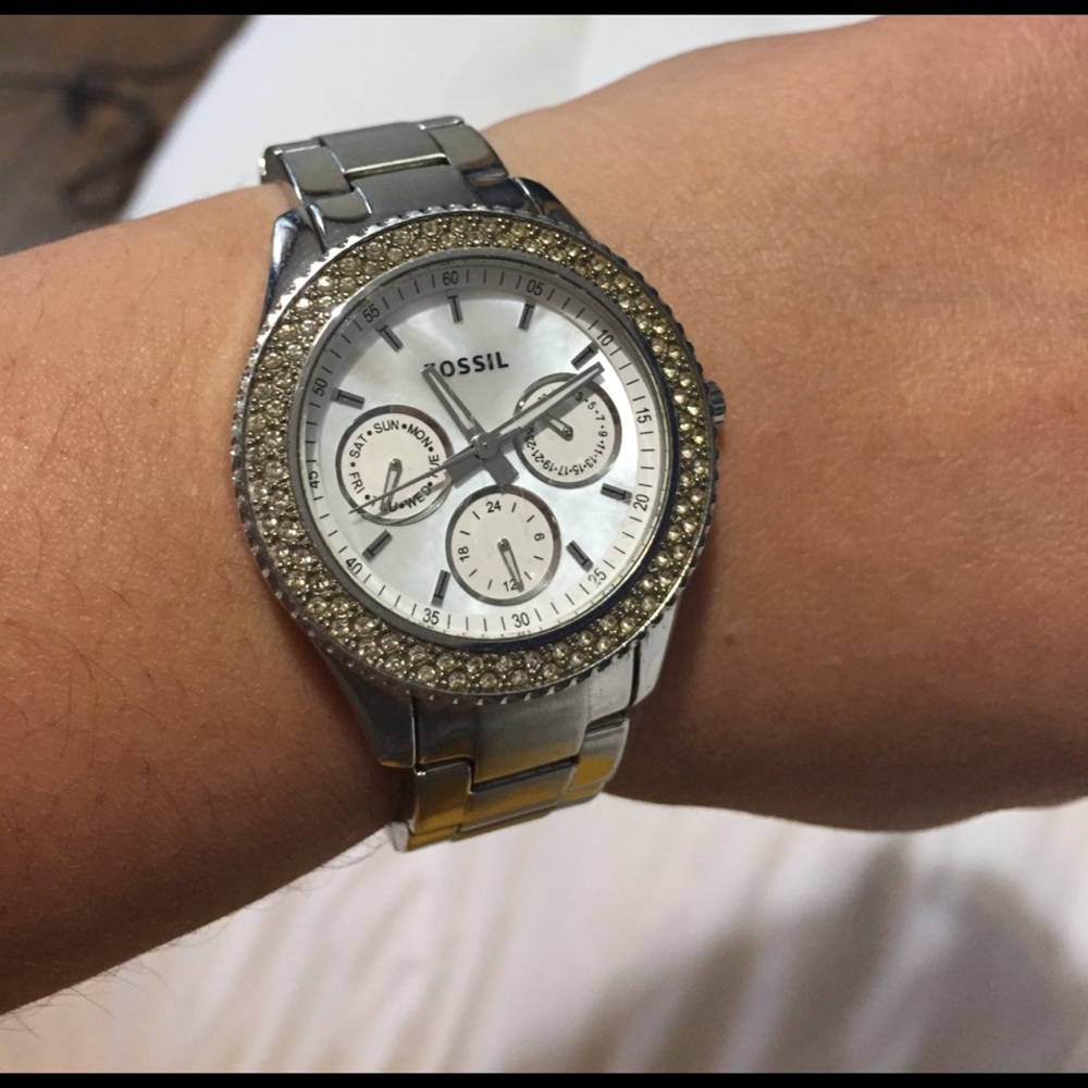 Women's Fossil Boyfriend Watch in Silver