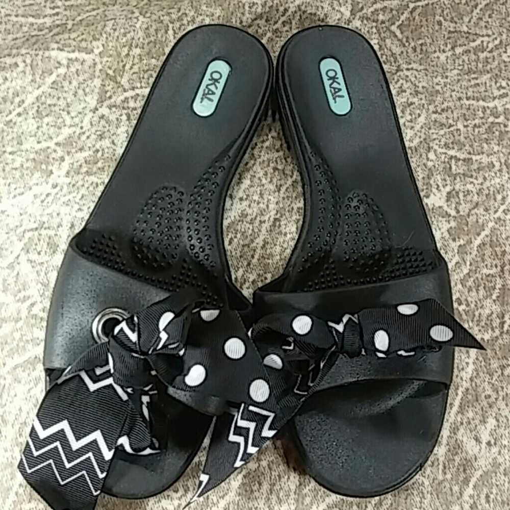Oka slip on sandals