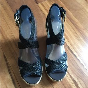 Sperry Top-Sider Harbordale Black Woven wedges