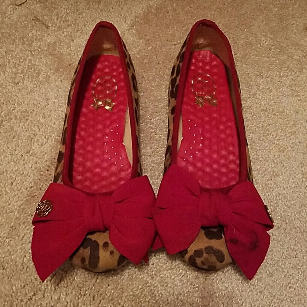 Leopard print ballet flats