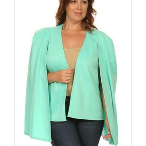 Open cape blazer