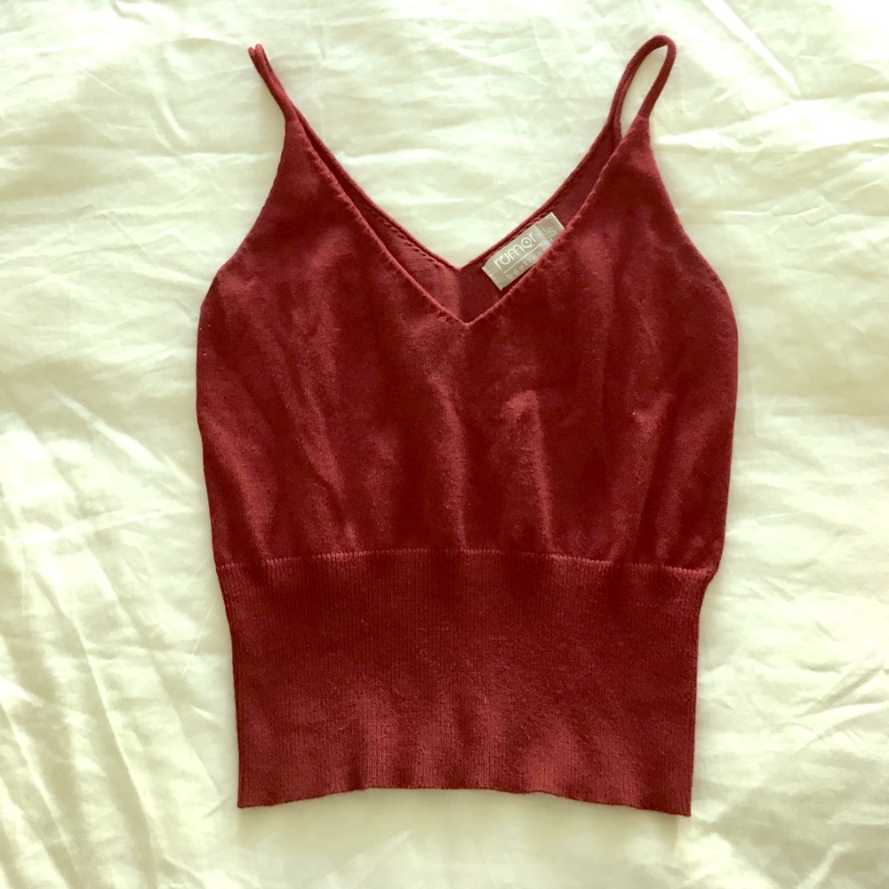 Rumor Boutique Maroon Sweater Tank from LF