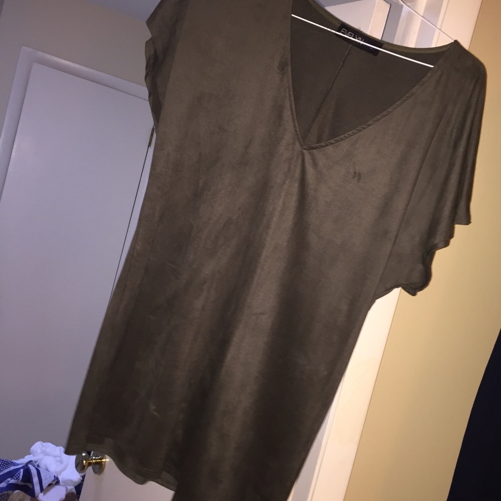 Evelyn Blue mini dress, forest green