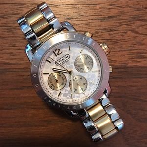 Sliver and gold two toned watch.