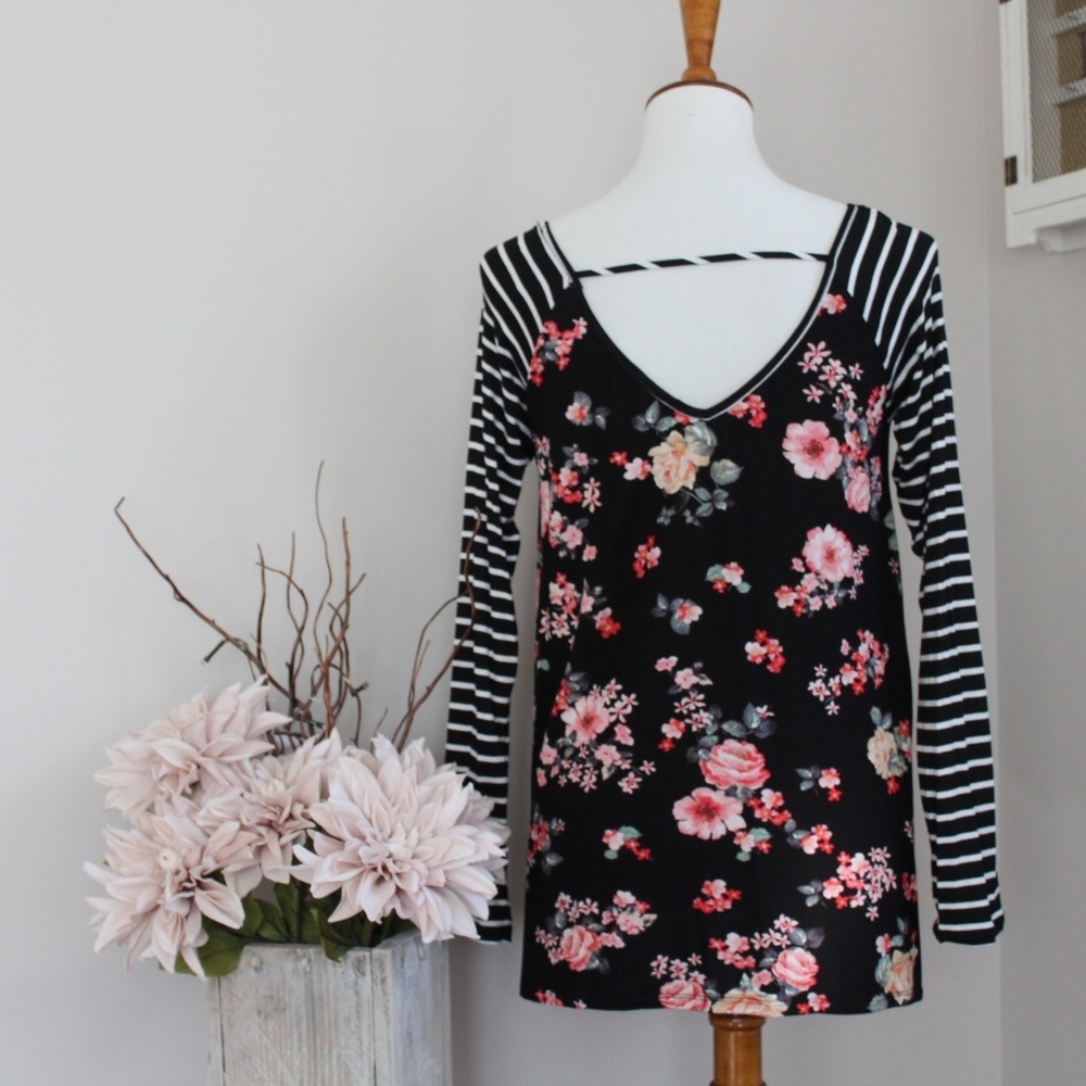 Floral Striped Jersey - Picture 4 of 7