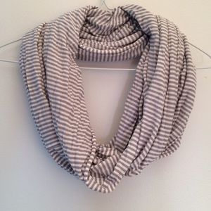 Grey Jersey Infinity Scarf