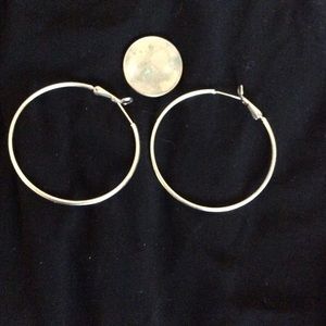 Sterling silver hoop earrings