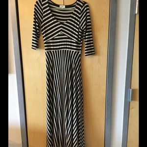 3/4 sleeve Anthropologie maxi dress