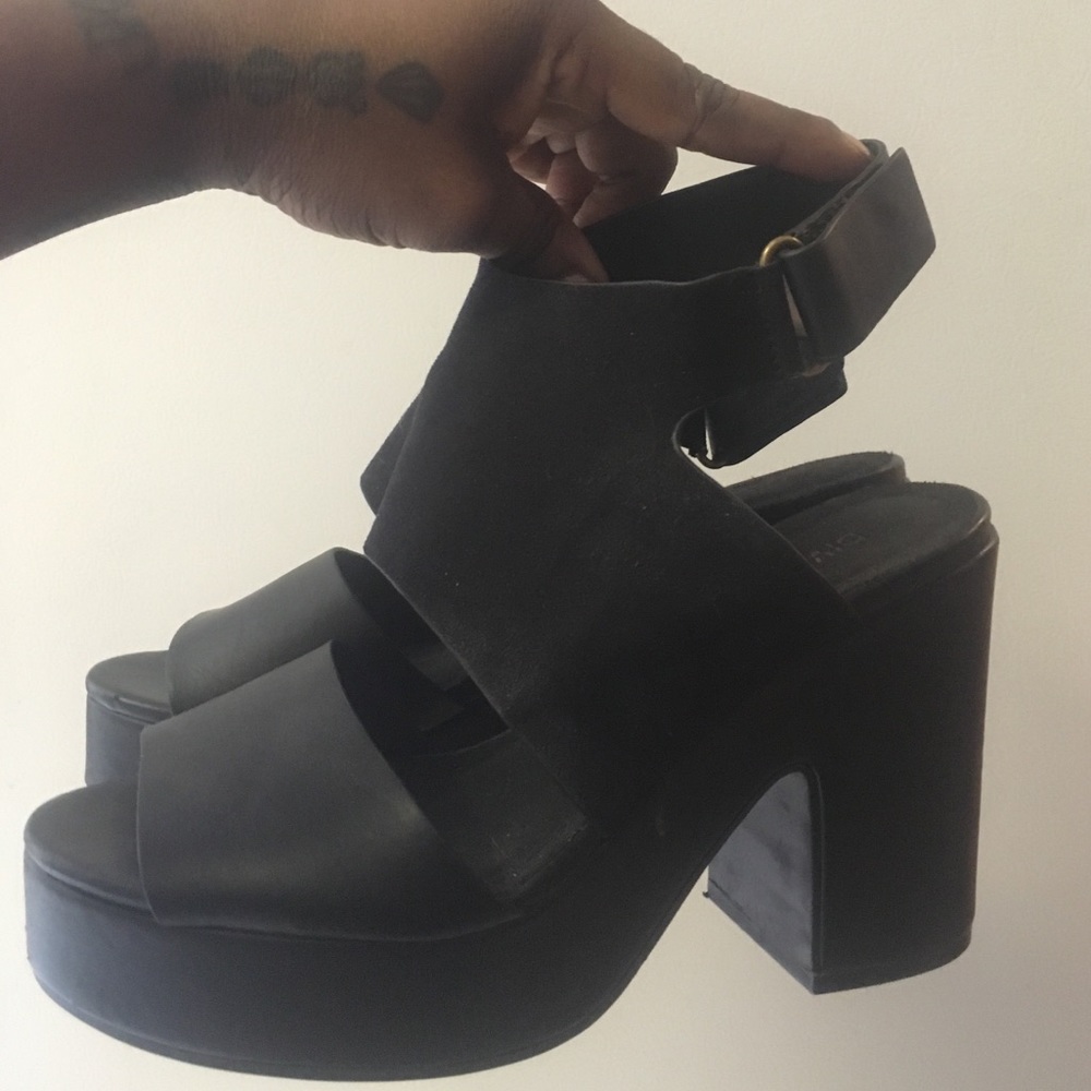 Chunky Black Heels