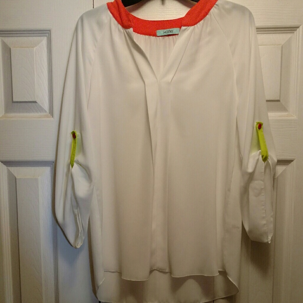 Karlie Color block blouse