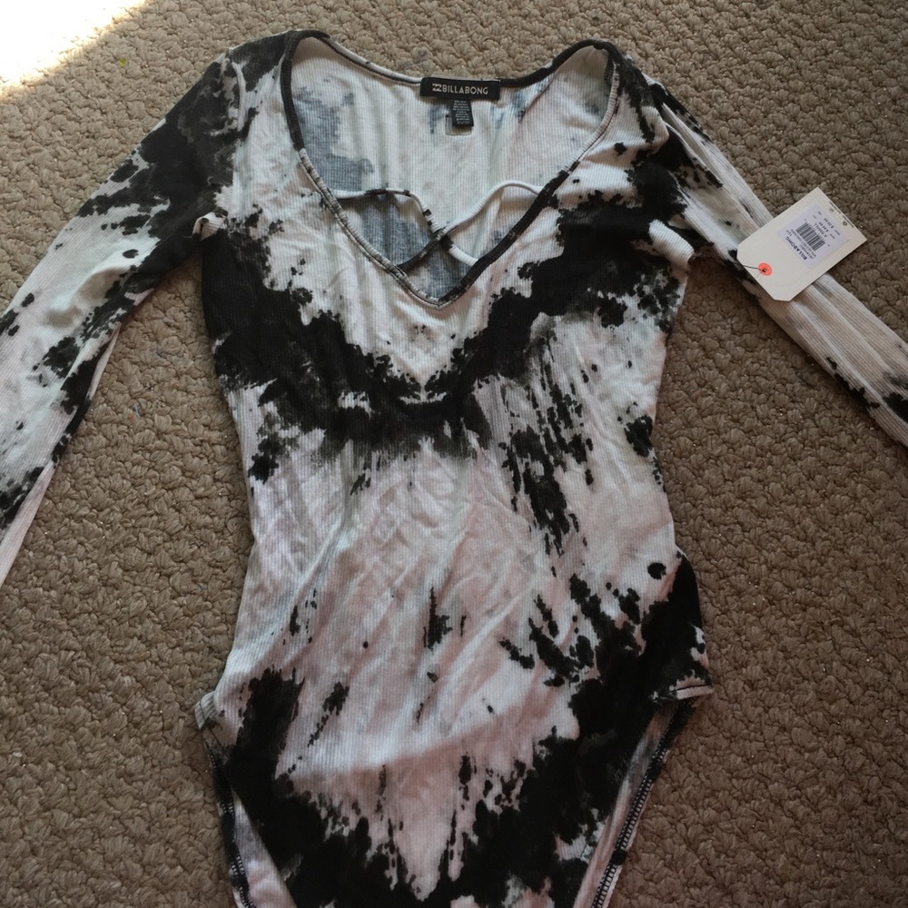 Billabong tie dyed body suit . NWT