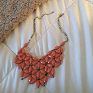 J. Crew Factory Statement Necklace peach or coral