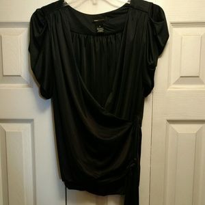 BCBG MaxAzria Tie Front Blouse