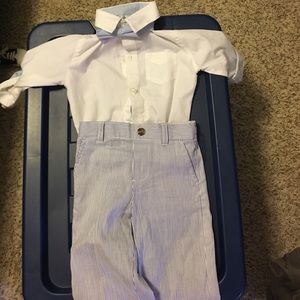 New without tags 3 piece seersucker bow tie set