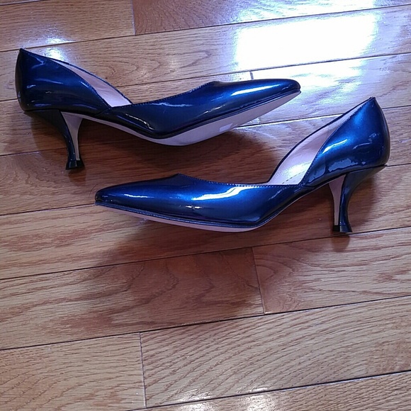 Daniel Barbara blue patent leather pumps. 6.5 M - Picture 2 of 7