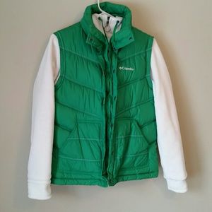 2 pc Columbia fleece with vest