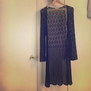 Vintage summer crochet coverup
