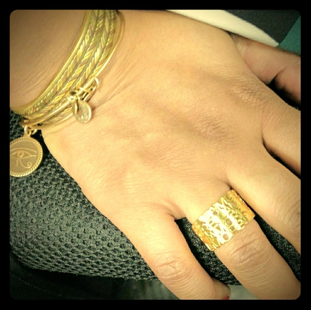 MILOR 18K GP "Amore" Ring CLEARANCE