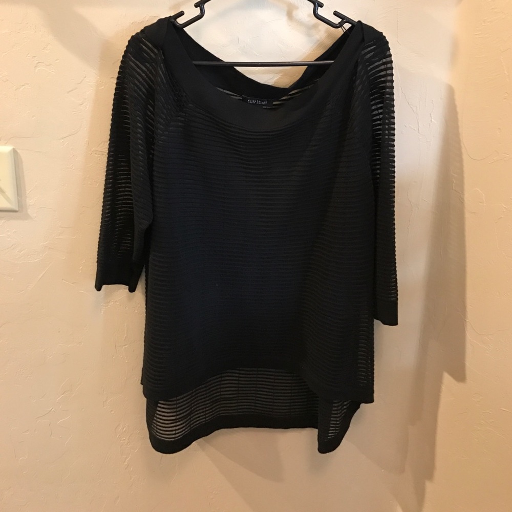 White House Black Market Black Sweater