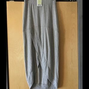 Light grey high-low maxi