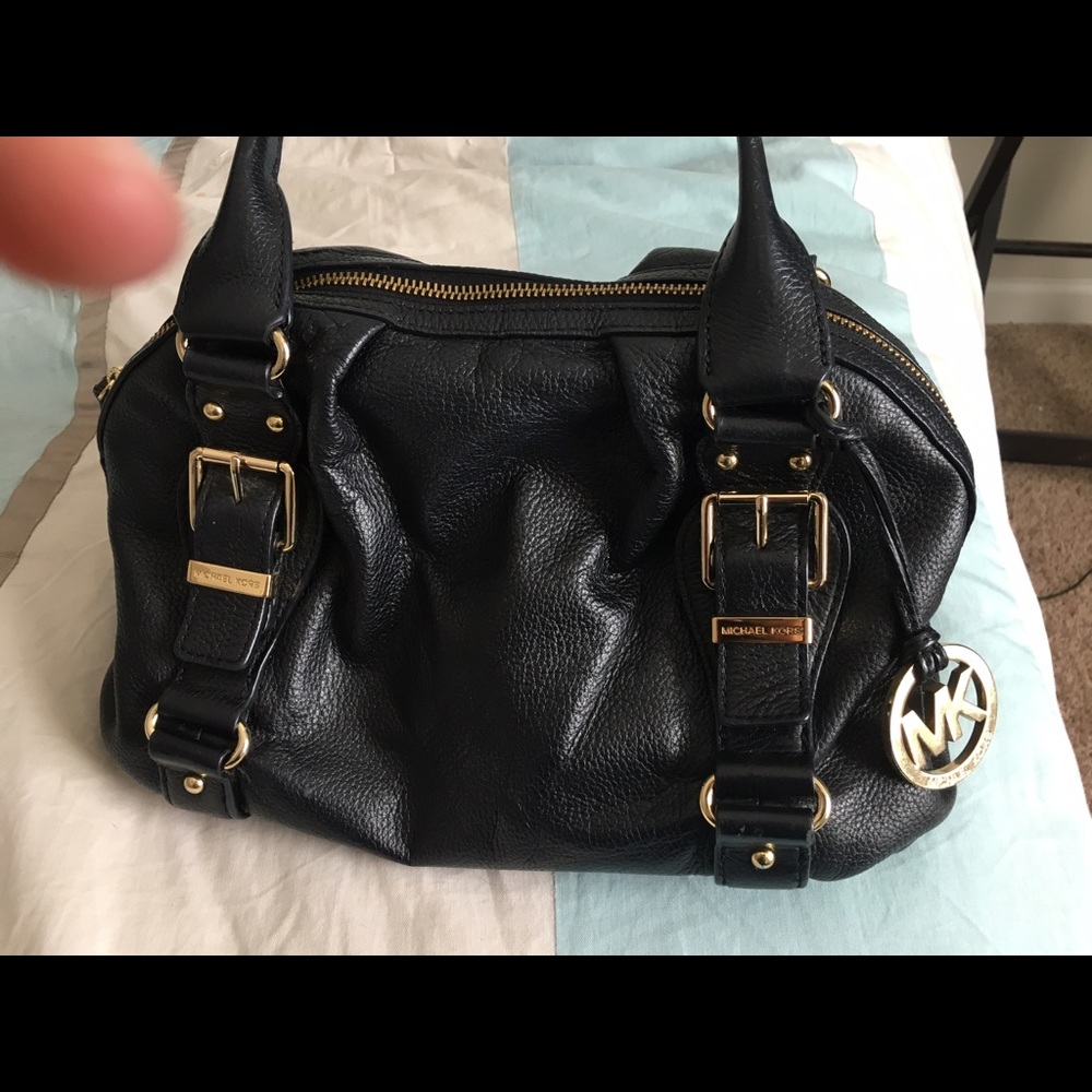 Black and Gold Michael Kors Hand bag