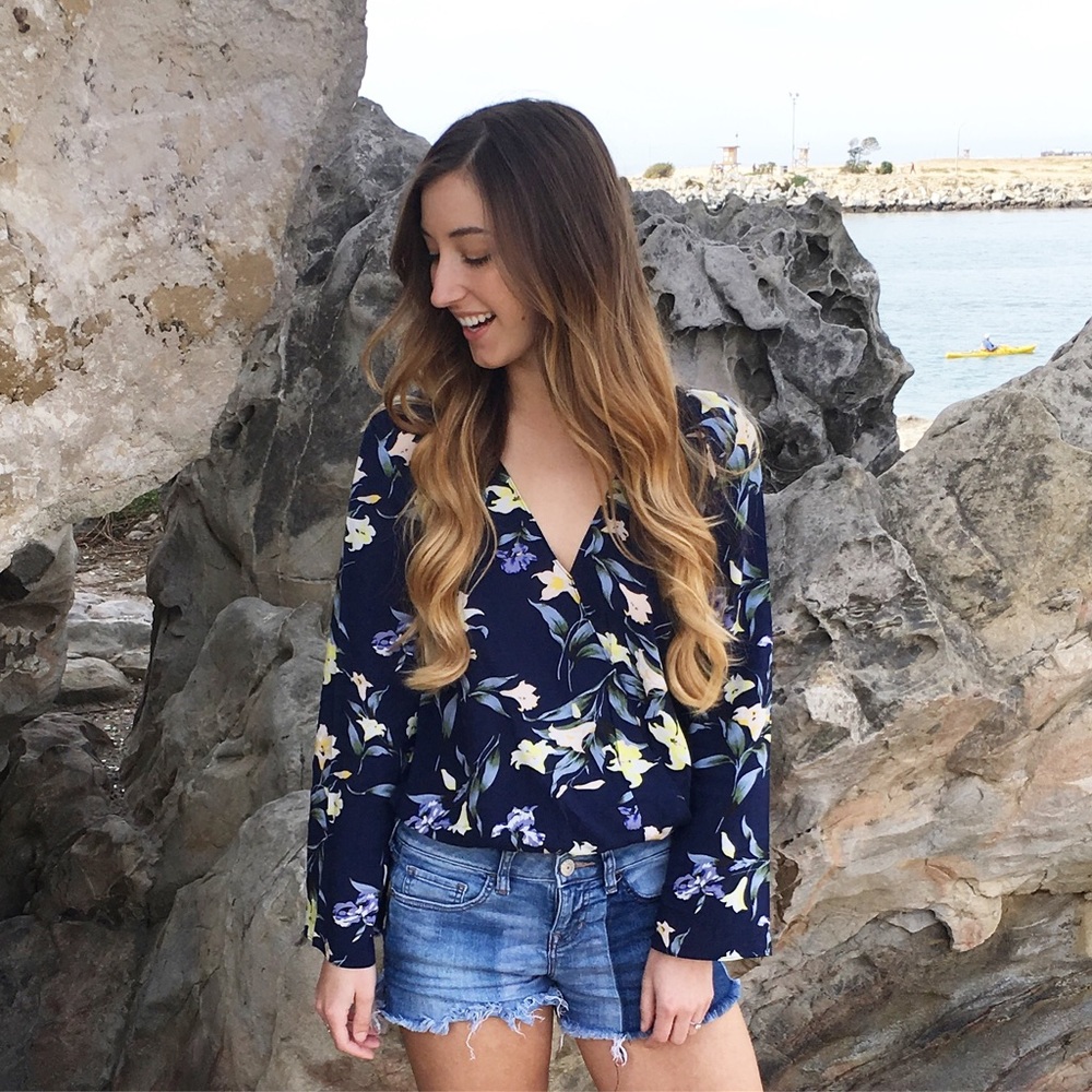 open back floral top - Picture 4 of 4