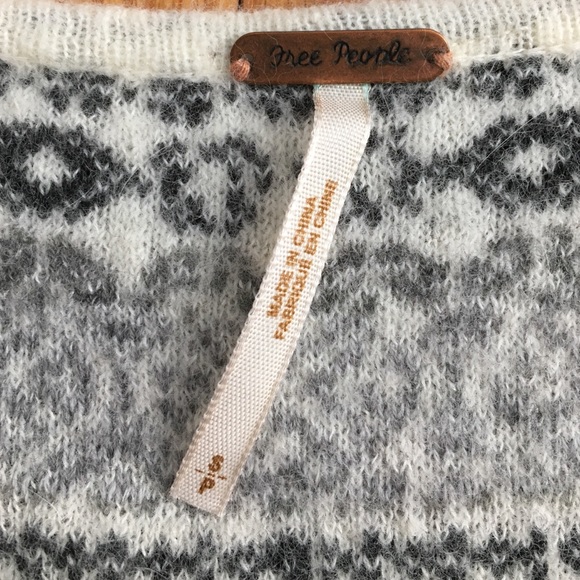 Free People grey/black/white cardigan - Picture 2 of 2
