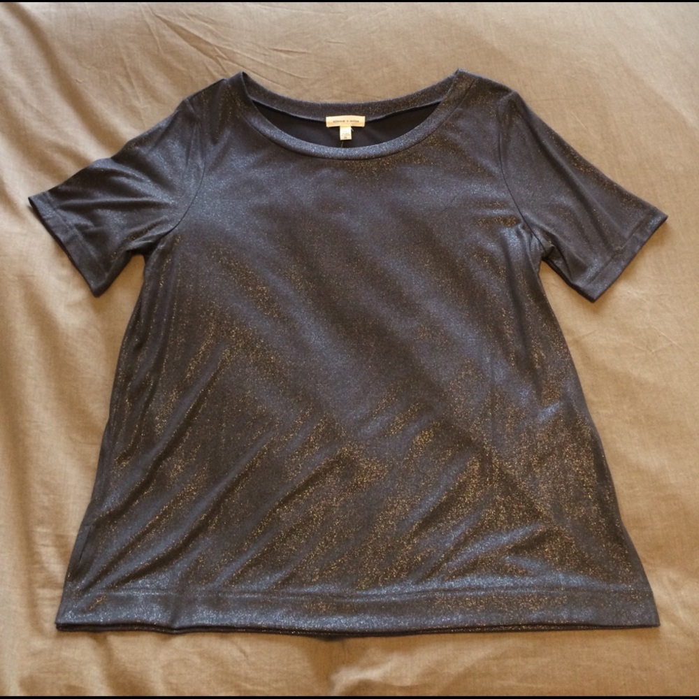 Silence and Noise Shimmer Tee NWT
