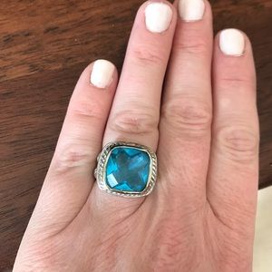Sterling Silver blue topaz inspired ring