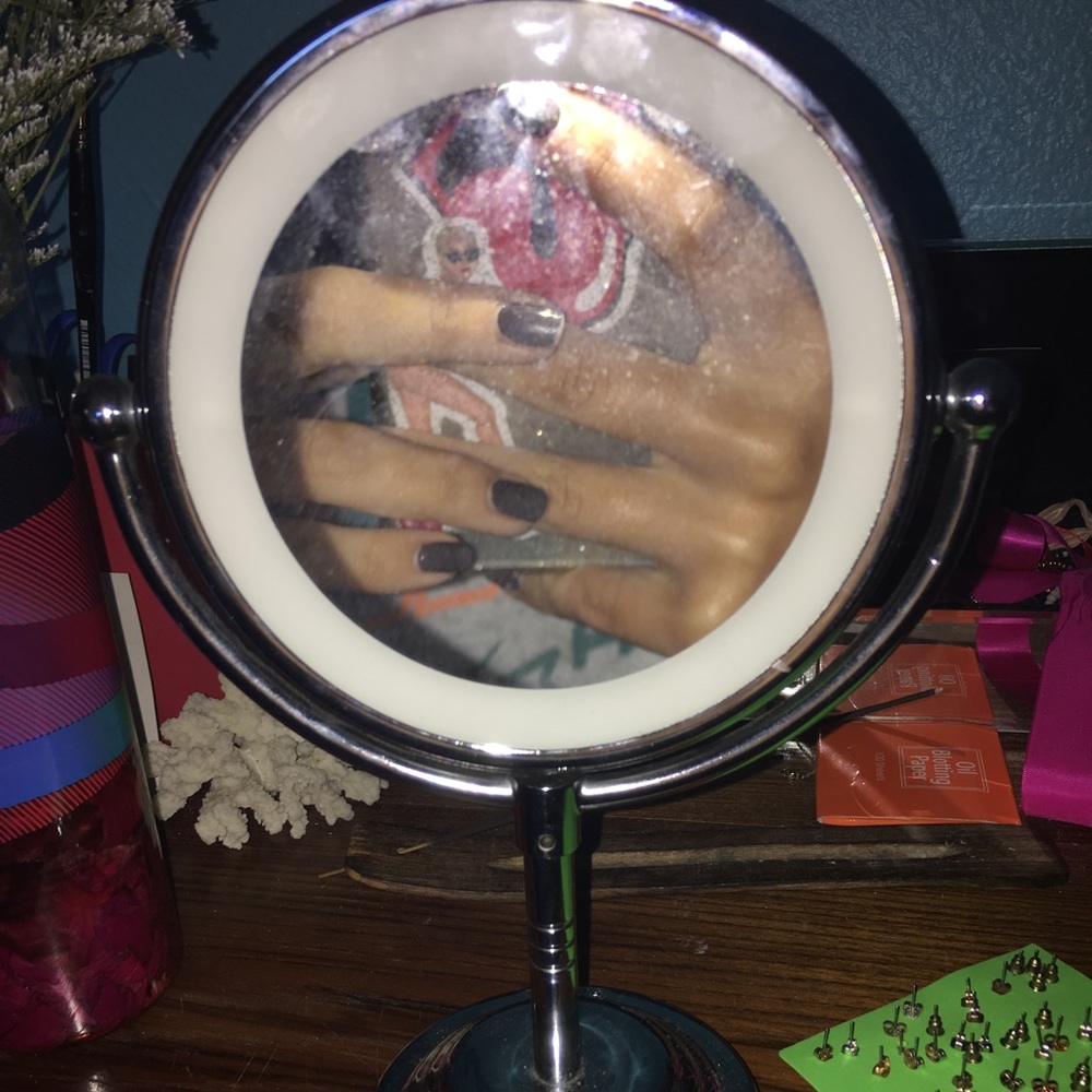Conair Double-Sided Lighted Round Mirror