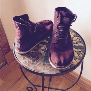 Toms Suede lace up ankle boots