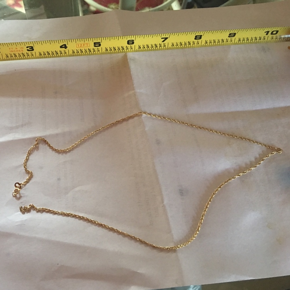 14kt gold necklace approx -18 inch
