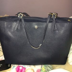 Tory Burch navy tote