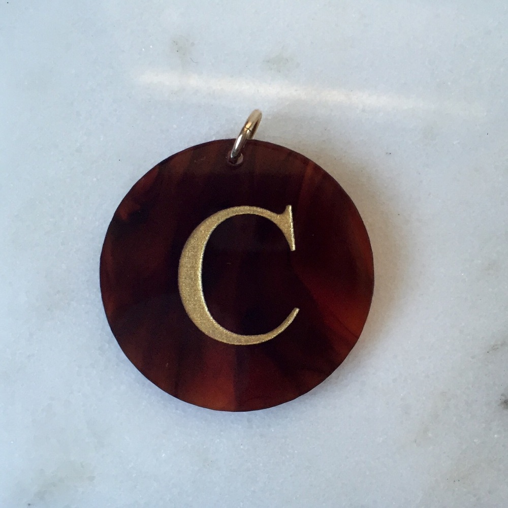 Moon & Lola Acrylic Dalton Charm in Tortoise NWOT