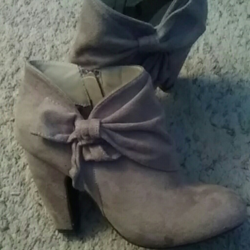 Tan booties