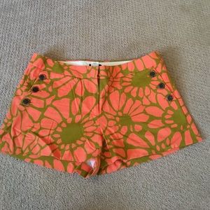 Jcrew orange shorts