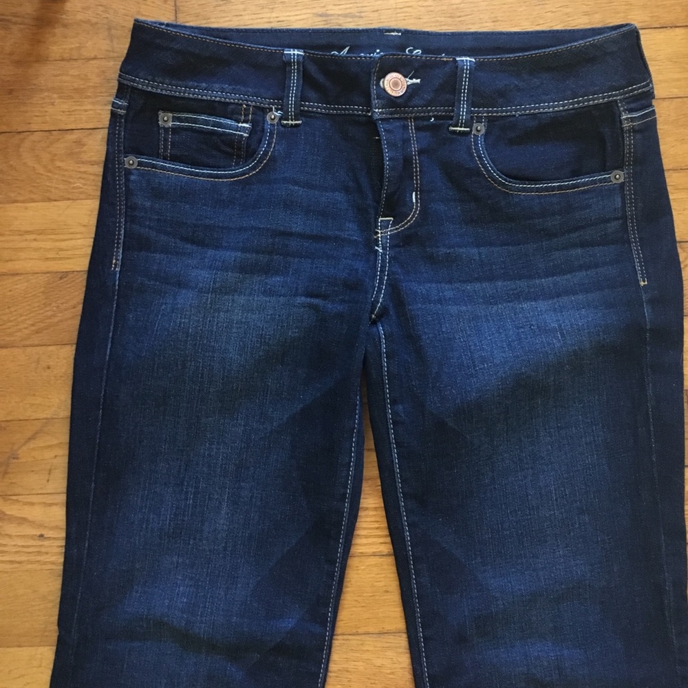 Stretch jeans. Slim boot. Perfect condition.