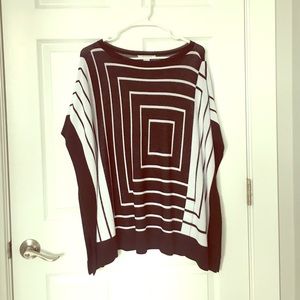 White House black market geometric poncho XXS / XS