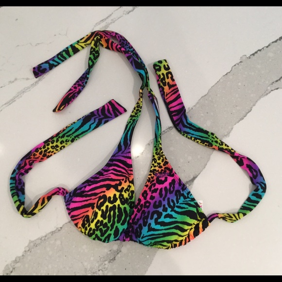 Roxy Other - Roxy rainbow leopard bikini top