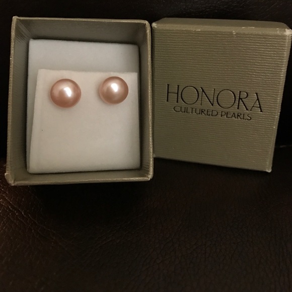 Honora Jewelry - Pink cultured pearl earrings