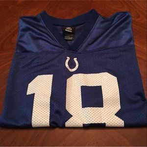 Colts NFL Manning #18 Jersey. YXL (or Adult S/M)