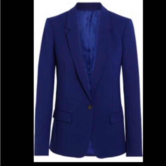 Acne Studios || Blue Pique Boxy Boyfriend Blazer - Picture 4 of 4