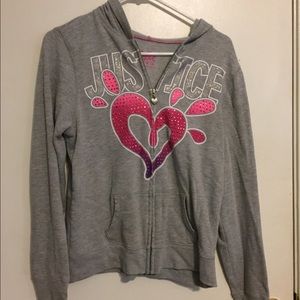 Justice sweatshirt jacket