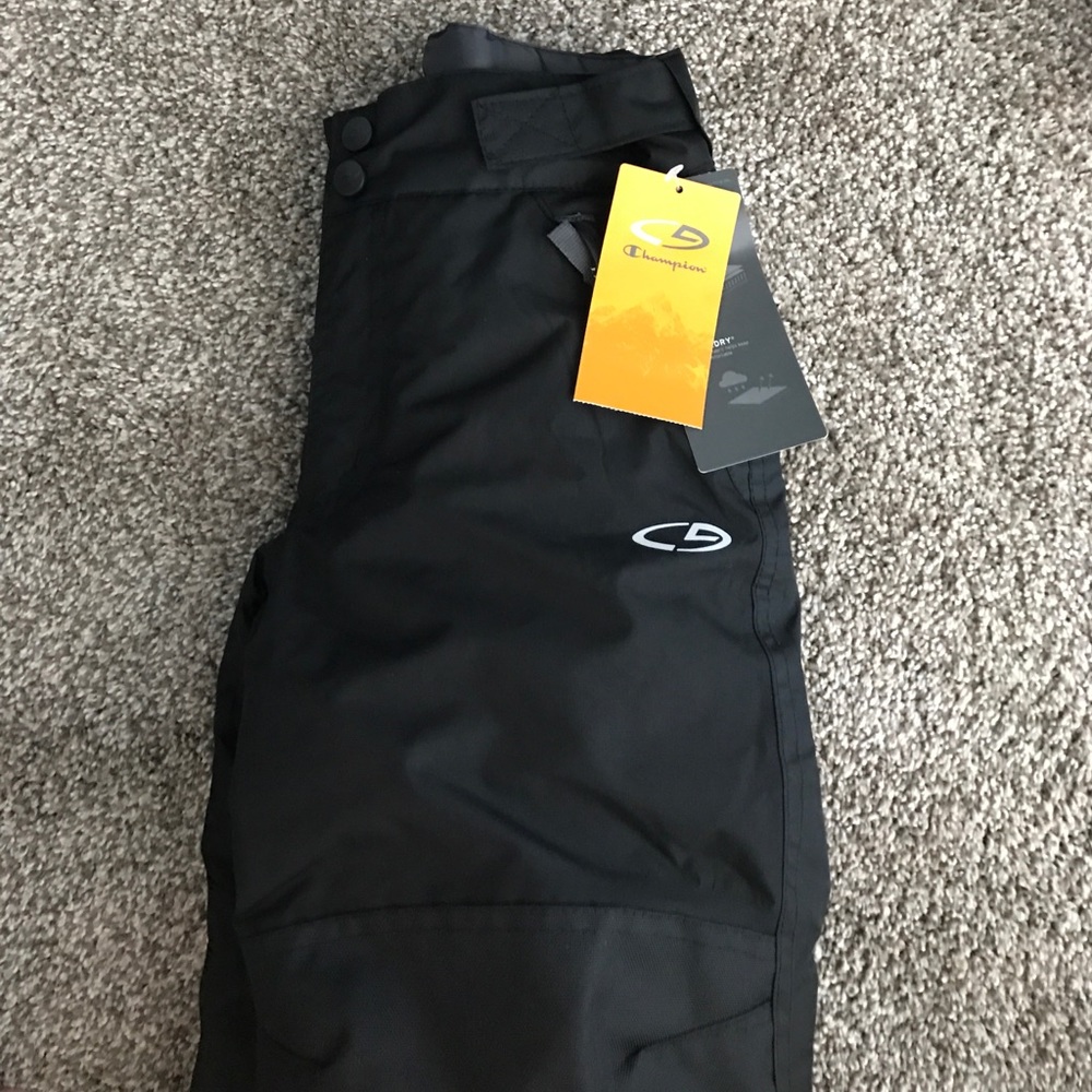 Champion black boys snowpants, XS (4-5)