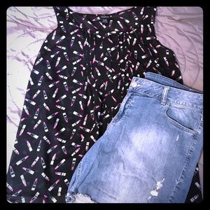 Torrid lipstick Top 14 Lane Bryant Jean shorts 16