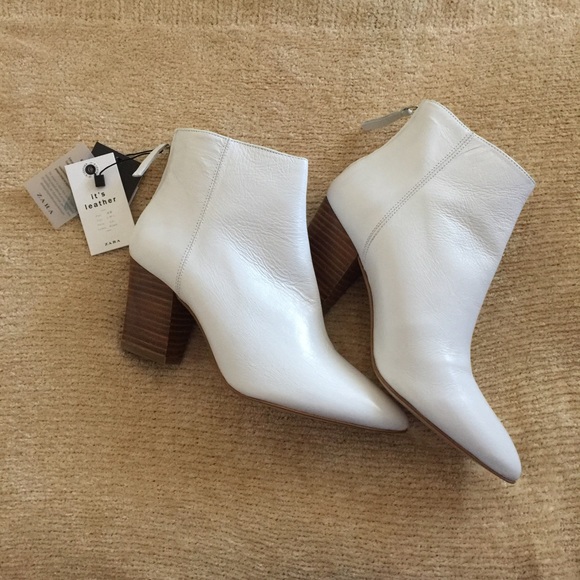 boots blanches zara